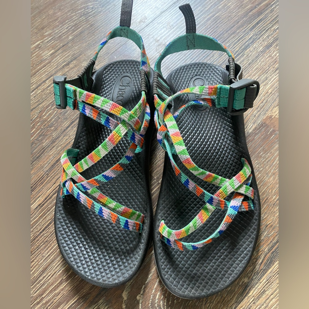 Colorful Chacos Size 5